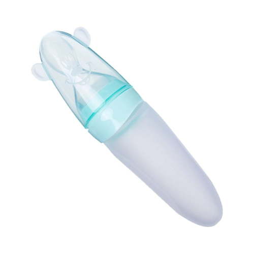 WHAMVOX Baby Feeding Bottle with Silicone Design for Easy Squeezing and Feeding Green