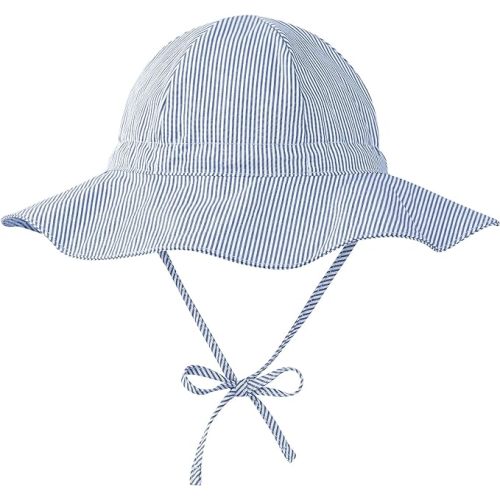Zando UPF 50+ Baby Sun Hat for Baby Girl Boy 0-4T - Wide Brim Toddler Bucket Hat Adjustable Strap Infant Hats for Outdoor