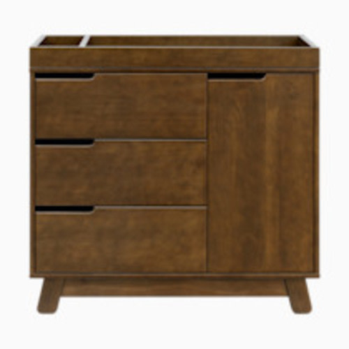 babyletto Hudson 3-Drawer Changer Dresser - Natural Walnut