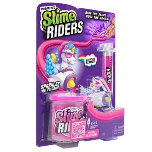 ArtSkills Slime Riders - Slime Toy Race Track Builder with Motorized Rechargeable Car Sparkles the Unicorn