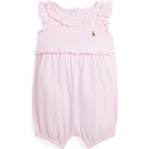 Stripe Cotton Oxford Romper