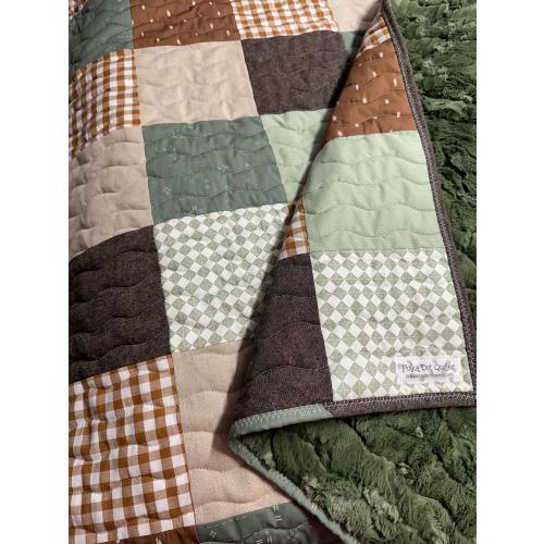 Baby Boy Quilt| Handmade| Patchwork|Ready to ship| Nursery Decor| Crib Bedding| Baby Gift| Baby Blanket