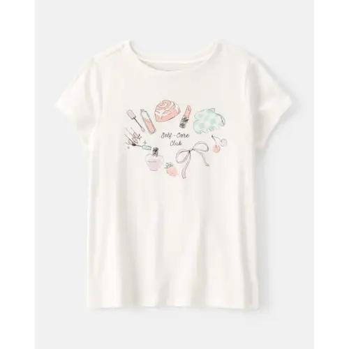 Girls 'Self Care Club' Short-Sleeve Graphic Tee - Ivory | Carter's