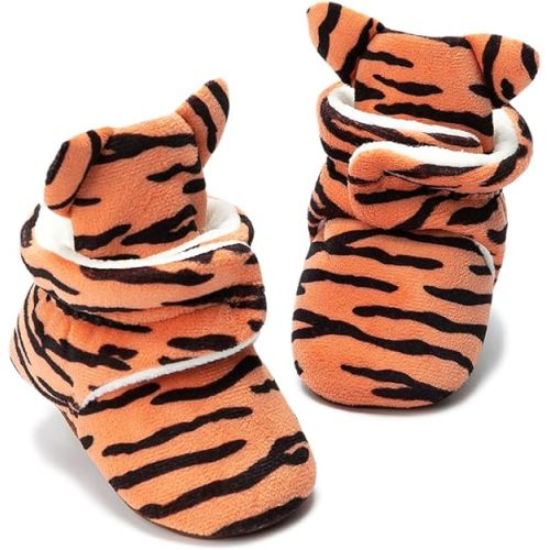 Meckior Newborn Infant Baby Girls Boys Warm Fleece Winter Booties First Walkers Slippers Shoes