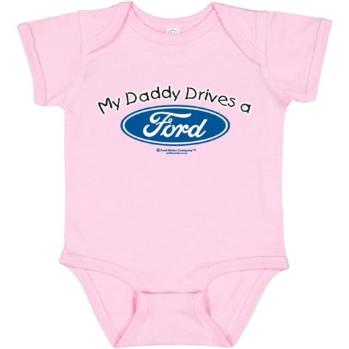 My Daddy Drives a Ford Cars and Trucks Baby Creeper Boys Girls Infant Bodysuit