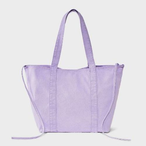 Washed Canvas Tote Handbag - JoyLab™