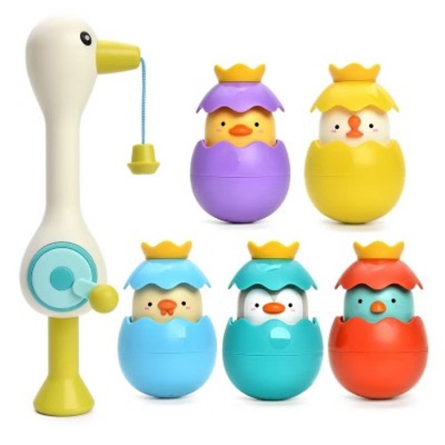Splash & Catch Bath Toy Magnetic Fishing Game with Surprise Animal Eggs - Floating Fun for Toddlers & Kids in Bathtubs and Pools