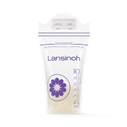 Amazon.com: Lansinoh Breastmilk Storage Bags, 6 Ounce, 200 Count | Baby Essentials, Leak-Proof, Fast Freeze & Thaw Breast Milk Bags for Baby Bottle Feeding, Strength & Stretch