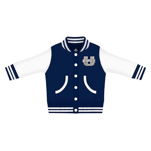 Creative Knitwear College Baby Varsity Jacket Lightweight - Team Logo, Multiple Colors, Unisex, (0 Months - 8 Years)