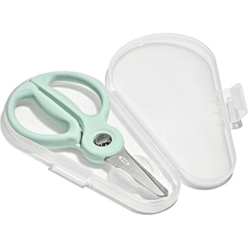 OXO Tot On-the-Go Food Scissors with Case, Baby Fruit and Vegetable Slicer