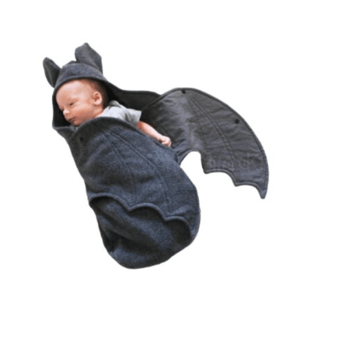 Goth baby bat blanket Charcoal Grey baby clothes newborn costume hallo – Anklebiterskidsbykay