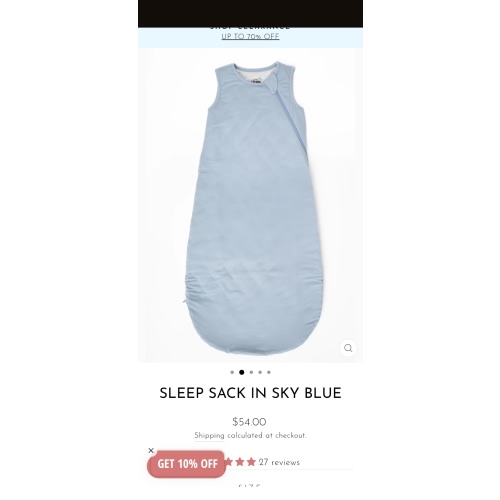 Sleep Sack in Sky Blue