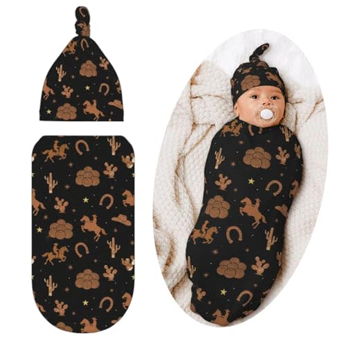Western Retro Swaddle Blankets Western Clothes, Baby Shower Stuff