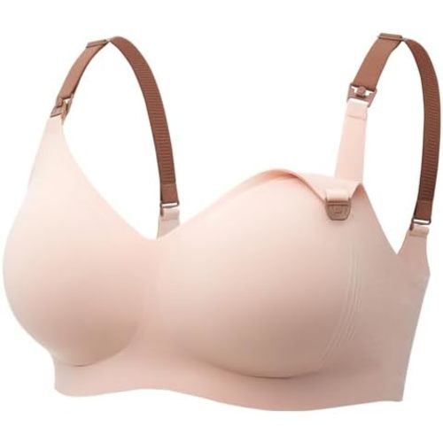 Momcozy Nursing Bra, 3.0 Jelly Strip Lift Support Wireless Maternity Bra