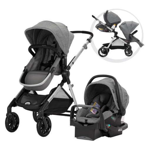 Evenflo GOLD SensorSafe Pivot Xpand Smart Modular Travel System with LiteMax Infant Car Seat (0-6 Years) - Walmart.ca