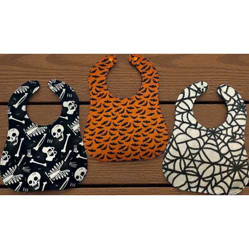 Goth/Halloween Baby Bibs - 3 Pack