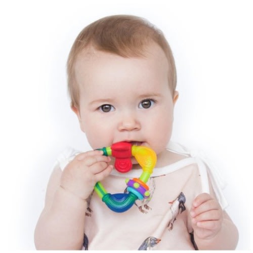 Nuby Spin N' Teethe Teether, Colors May Vary