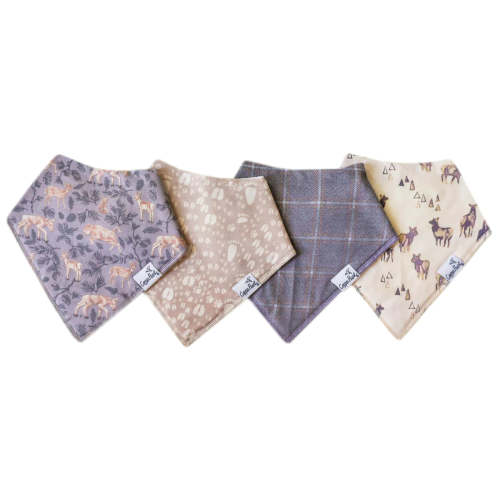 Copper Pearl - Bandana Bib (4 pack) - Timber