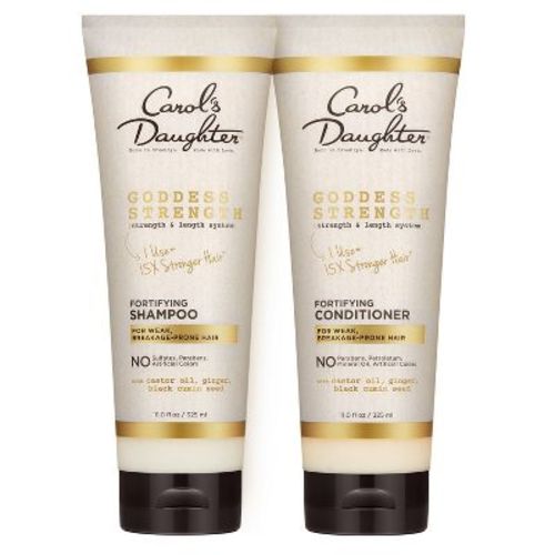 Carol's Daughter Goddess Strength Fortifying with Castor Oil for Breakage Prone Hair 11 fl oz Shampoo + 11 fl oz Conditioner