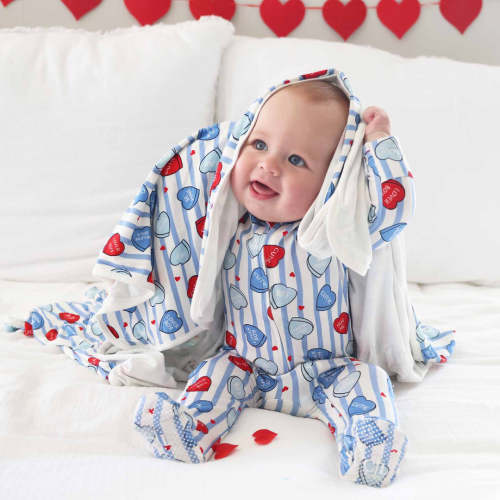 Valentine's Day Zipper Footies