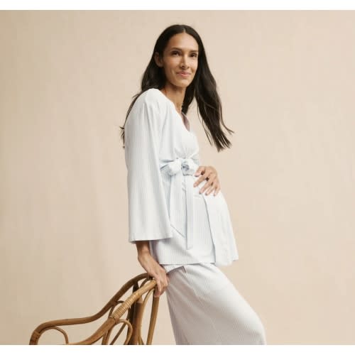 LAKE | Women | DreamModal™ Pajamas | Fog Maternity Kimono Bundle