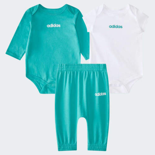3-Piece Linear Logo Bodyshirt & Pant Set