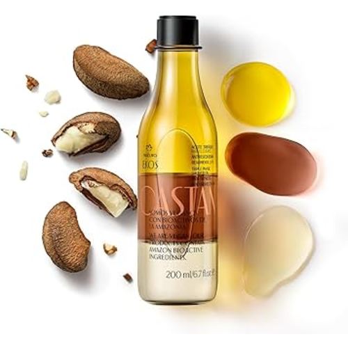 natura - Brazil Nut Triple Phase Body Oil - Nourishing Amazonian Brazil Nut Oil with Omega 6 & 9 - Vegan Hydrating, Softening & Fragrant Moisturizer - 6.7 fl oz (200 ml)
