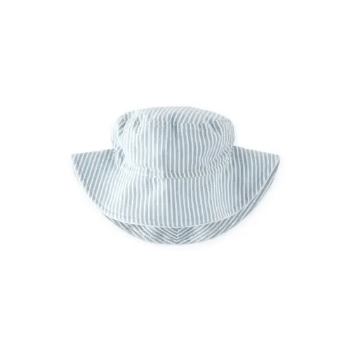 Seersucker Bucket Hat - Marine Blue