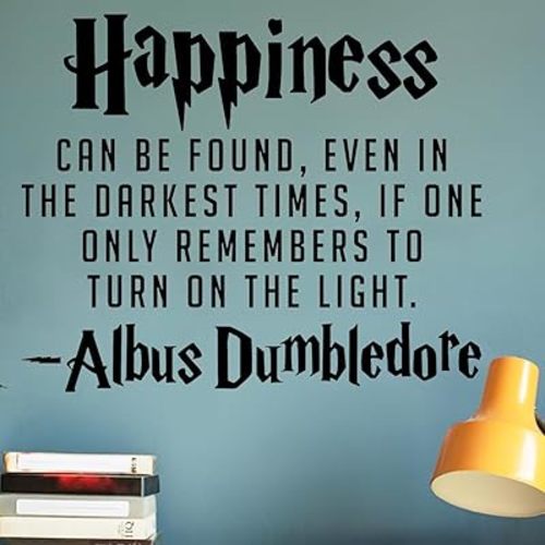 Wall Decals | Inspirational Wall Decor Stickers - Removable Peel and Stick Harry Potter Vinyl Stickers for Kids Room, Bedroom, Playroom, Home School, Library and Living Room Decor - Quotes Wall Decor