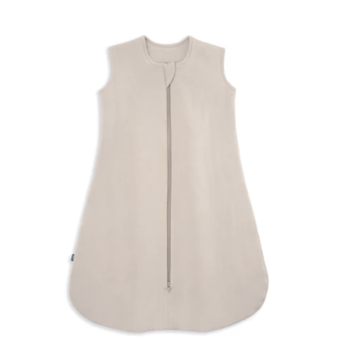 HALO - size medium 1.5 TOG supersoft bamboo wearable blanket, double zipper sleeping bag with weighted feel - oat