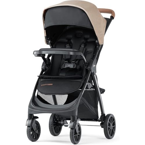 Chicco Bravino Plus Lightweight Compact Stroller w/Lie-Flat Pramette Seat