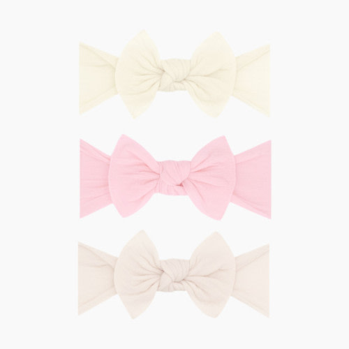 Baby Bling Itty Bitty Knot Set (3 Pack) - Ivory/Rose Quartz/Oatmeal, Os