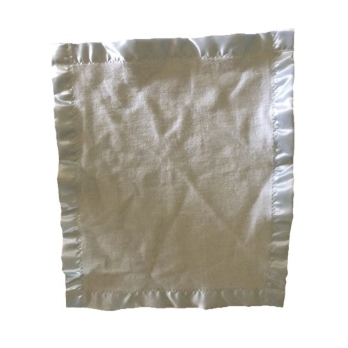 Carters HTF Vintage Security Blanket Lovey Plush Blue Satin Nylon Cotton