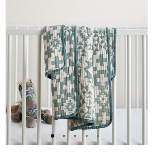 BLUE RIDGE ORGANIC COTTON BABY BLANKET