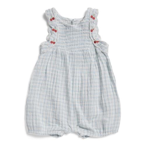 Newborn Girls Cherry Smocked Bubble Romper | Kids & Baby | TJ Maxx