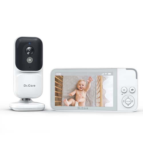Dr.Care 3.5" Video Baby Monitor with 4X Zoom Camera, 2-Way Audio, Video Recording, Night Vision