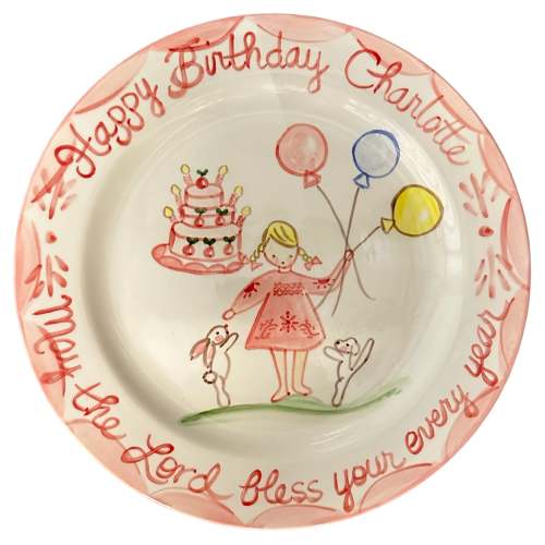 Mary Clay Birthday Plate - May the Lord Bless Your Every Year