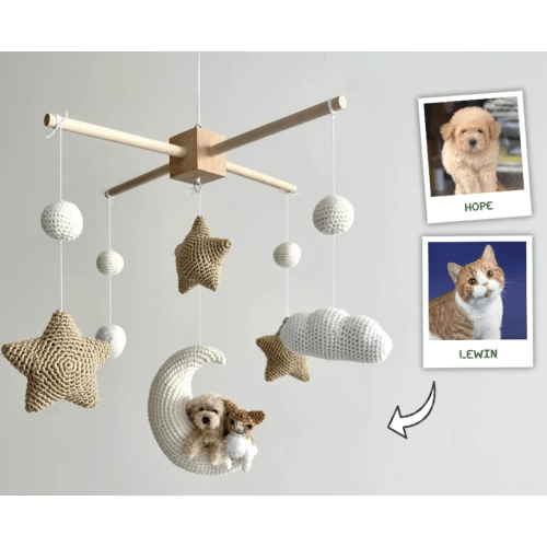 Custom Crochet Pet Nursery Baby Mobile – My Dollfy