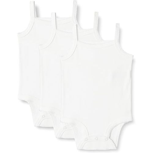 Amazon Essentials Baby Girls' Cotton Sleeveless Bodysuits, Baby Clothes, Pack of 3