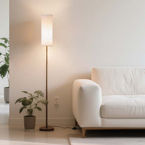 DAYBETTER LED Floor Lamps, 3 Colors Temperature, 9W LED Bulb, Modern Standing Lamps with Lampshade, for Living Room Bedroom Office