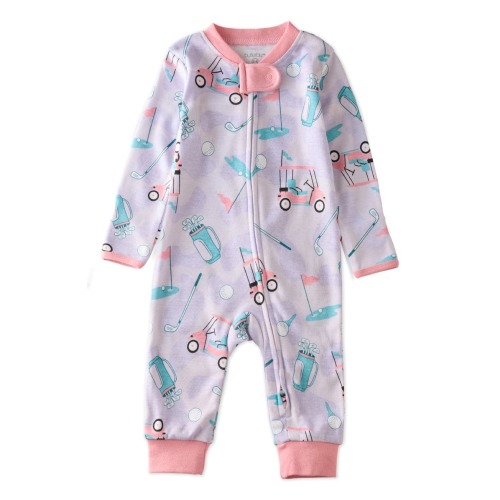 Shadow Organic Cotton Romper, Newborn