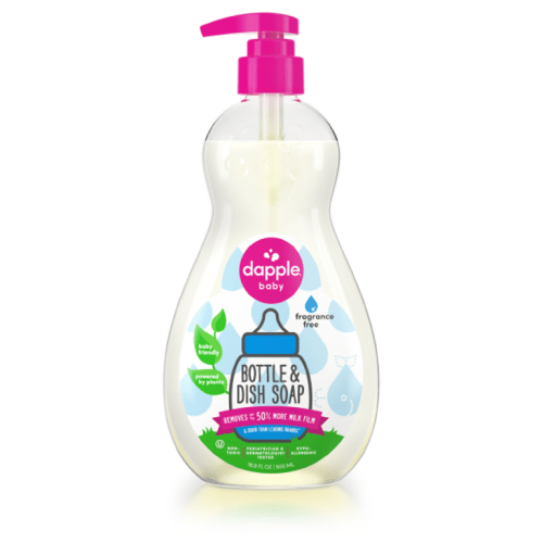 Dapple Baby Bottle and Dish Liquid, Fragrance Free, 16.9 fl oz