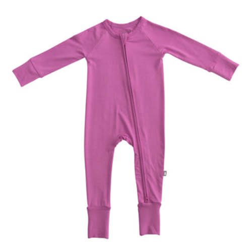 Bumbunny Baby | Convertible Footed Romper in Very Berry - 0-3