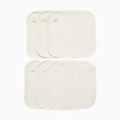 Small Story Organic Washcloth (6 Pack) - White, 6