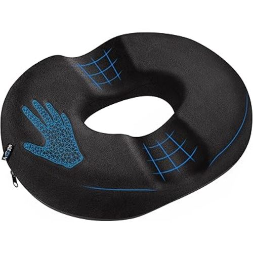Donut Pillow for Tailbone Pain Relief and Hemorrhoid, Non-Slip Donut Cushion help relieve discomfort from Hemorrhoids, Surgery, and Postpartum , Ideal for Seat Cushions for both Home Office Chairs