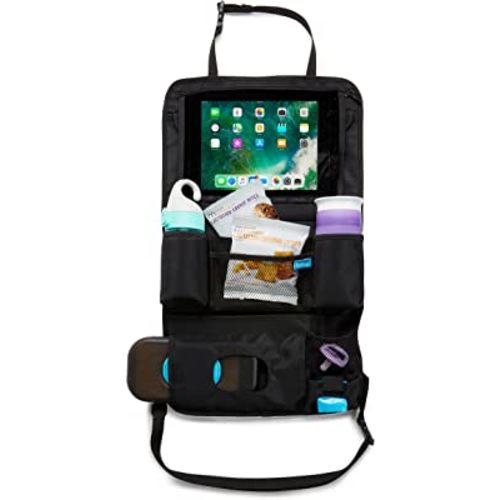 Munchkin® Brica® Car Backseat Organizer™ with Tablet Holder and Wipes Case, Black