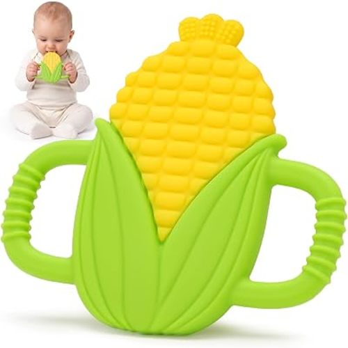 Baby Teething Toys Silicone Baby Corn Teether Over 3 Months