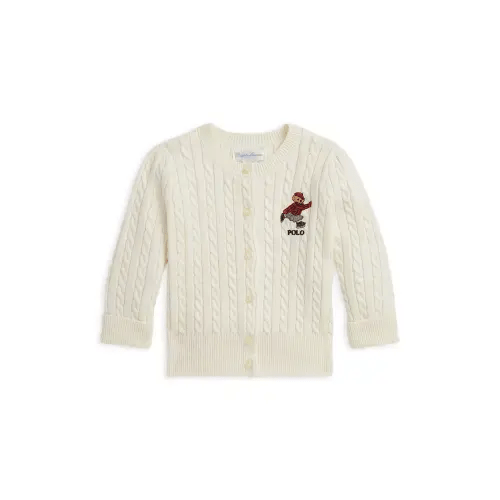 Polo Girls' Polo Bear Min Cable Cotton Cardigan - Baby - Size 9M
