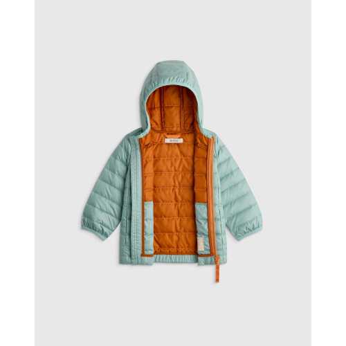 Lightweight Down Hooded Puffer Jacket - Baby in Blue Moon - 12 to 18 months