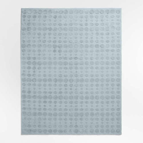 Geo Dotty Sky Blue Performance Kids Area Rug 5'x8'